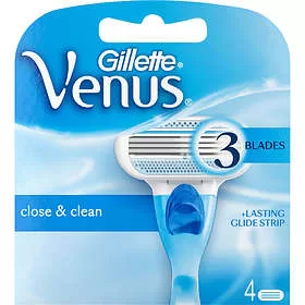 Gillette Venus Rasierer Klingen 4er Pack – Sanfte Rasur für Frauen, Hautpflege-Technologie, Ergonomisches Design, Ideal für empfindliche Haut