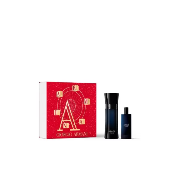 Giorgio Armani Code Geschenkset 50ml Eau de Toilette + 15ml Travel Spray - Tijdloos Sensueel Cadeau voor Mannen