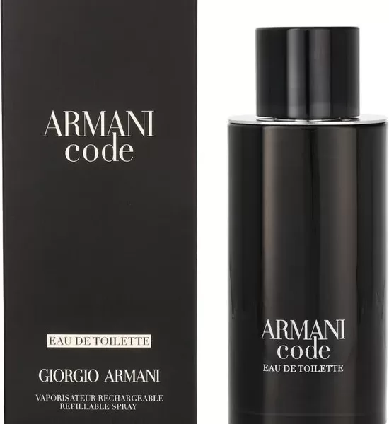 Giorgio Armani Code Pour Homme Eau de Toilette 50ml – Iconische Mannengeur, Citrusnoten & Tonkaboon, Navulbare Flacon, Verleidelijke Geur