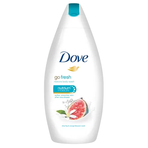 Go Fresh Restore Douchecrème 500ml - Milde Formule met Blauwe Quandong & Sinaasappelbloesem - Revitaliseert de Huid en Verfrist je Zintuigen