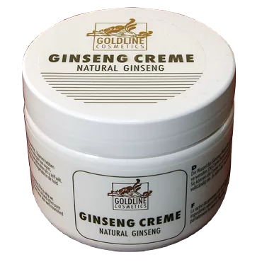 Goldline Ginseng Creme 250ml - Feuchtigkeitsspendende, sanfte Gesichtscreme mit natürlichem Ginseng-Extrakt, zieht schnell ein, luxuriöser Duft.