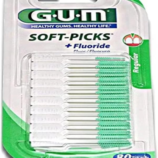 Gum Soft Picks Rager – 80 Stück, innovative interdentale Reiniger, sanft für Zahnfleisch, ideal für Zahnspange & Implantate, klinisch getestet