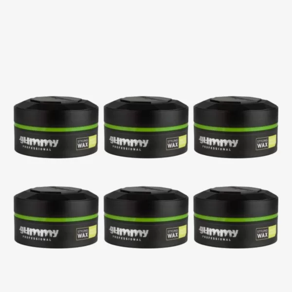 Gummy Styling Hairwax - Matt Finish, 6 Stück, Professionelle Haarwachs für Textur & Halt, Ideal für kreatives Styling