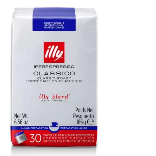 ILLY Iperespresso Kapseln Lungo, 30 Stück - Klassische Röstung, aromatischer Arabica-Kaffee, perfekt für Kaffee Lungo, nachhaltig & fair.