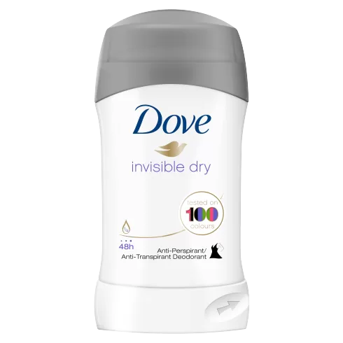 Invisible Dry Deodorant Stick 40ml - Anti-transpirant, Minder Witte Vlekken, Geschikt voor 100 Kleuren, Langdurige Bescherming