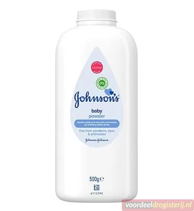 Johnson's Baby Poeder Classic - 500g, Hypoallergeen, Dermatologisch Getest, Voor Zachte en Droge Babyhuid, Heerlijke Geur