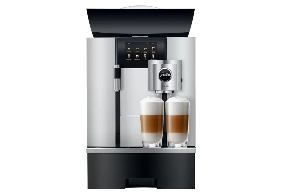 JURA GIGA X3c Professional Kaffeevollautomat mit Festwasseranschluss, Hochleistungsmühle, Touchscreen, P.E.P., 1kg Bohnenbehälter