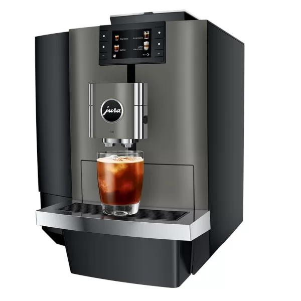 JURA X10 Schwarz - Kaffeevollautomat für 35 Kaffeespezialitäten, inkl. Cold Brew, One-Touch-Funktion, ideal für Büro & Catering