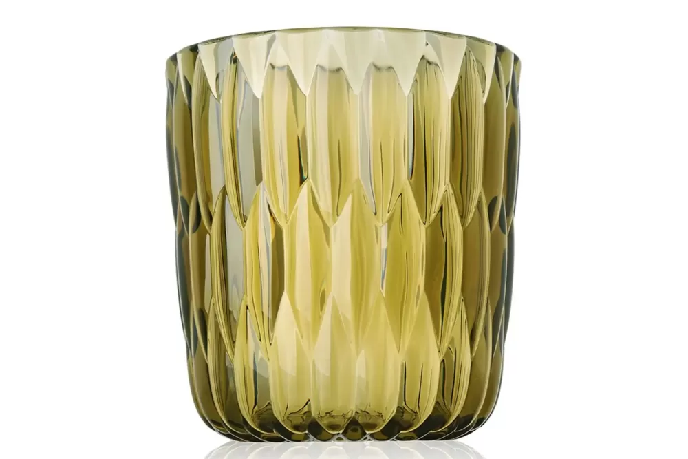 Kartell Jelly Vase Grün - Einzigartiges Design, Kunststoff, kreative Form, hochwertig, vielseitig, Blickfang für jeden Raum