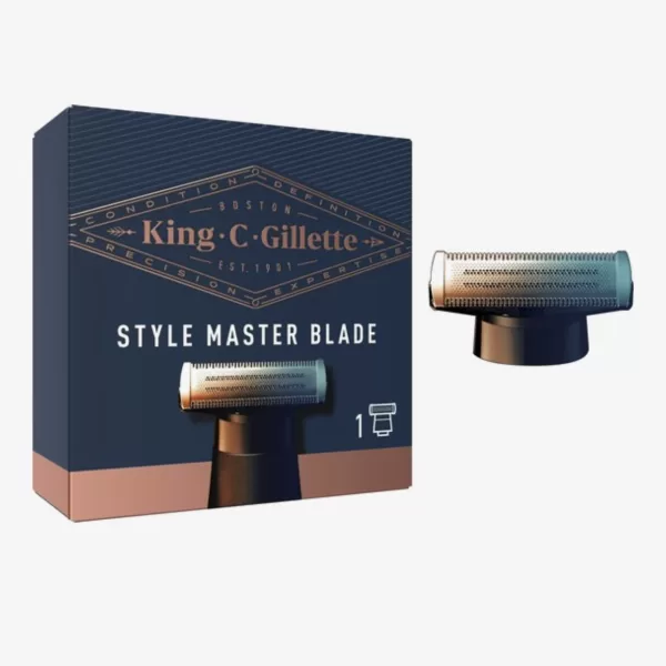 King C. Gillette StyleMaster 4D Scheermesje - Vervangbaar, Duurzaam, Tot 6 Maanden, Flexibele Kop voor Comfortabel Scheren en Trimmen