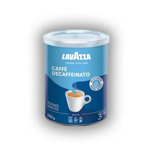 Lavazza Entkoffeiniert 250g - Aromatischer Kaffee mit Mandel- und Schokoladennoten, goldene Crema, mittelkräftige Röstung, ideal für Kaffeeliebhaber