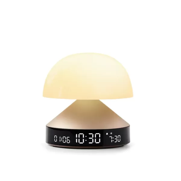 LEXON Mina Sunrise Wecker mit Sonnenaufgangssimulation, 5 Melodien, 9 LED-Farben, Touch-Steuerung, elegantes Design, VA-LCD-Display