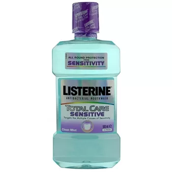 Listerine Totaal Care Sensitive Mundspülung 500ml – Für empfindliche Zähne und Zahnfleisch, antibakterieller Schutz, frischer Atem