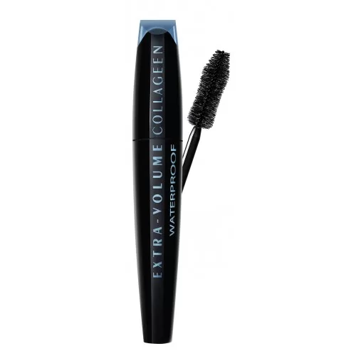 L'Oréal Extra Volume Collagene Waterproof Mascara - Volumensteigernde Wimperntusche für langen Halt, klumpenfrei und wasserfest