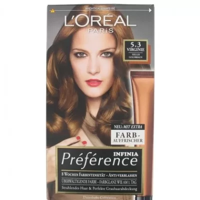 L’Oréal Préférence Haarfarbe 5.3 Virginie Goudbruin – Lang anhaltende, brillante Farben für strahlendes Haar