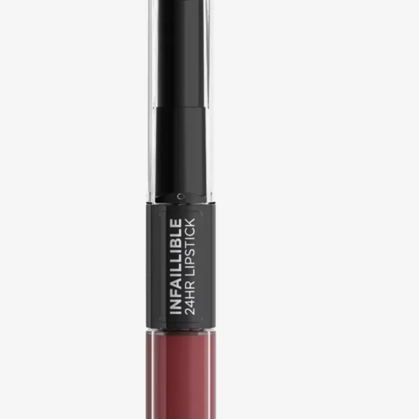 L’Oréal Infaillible 24H Lippenstift 502 Red to Stay - Langhaltende, wischfeste Farbe mit pflegendem Balsam, 5.7 ml