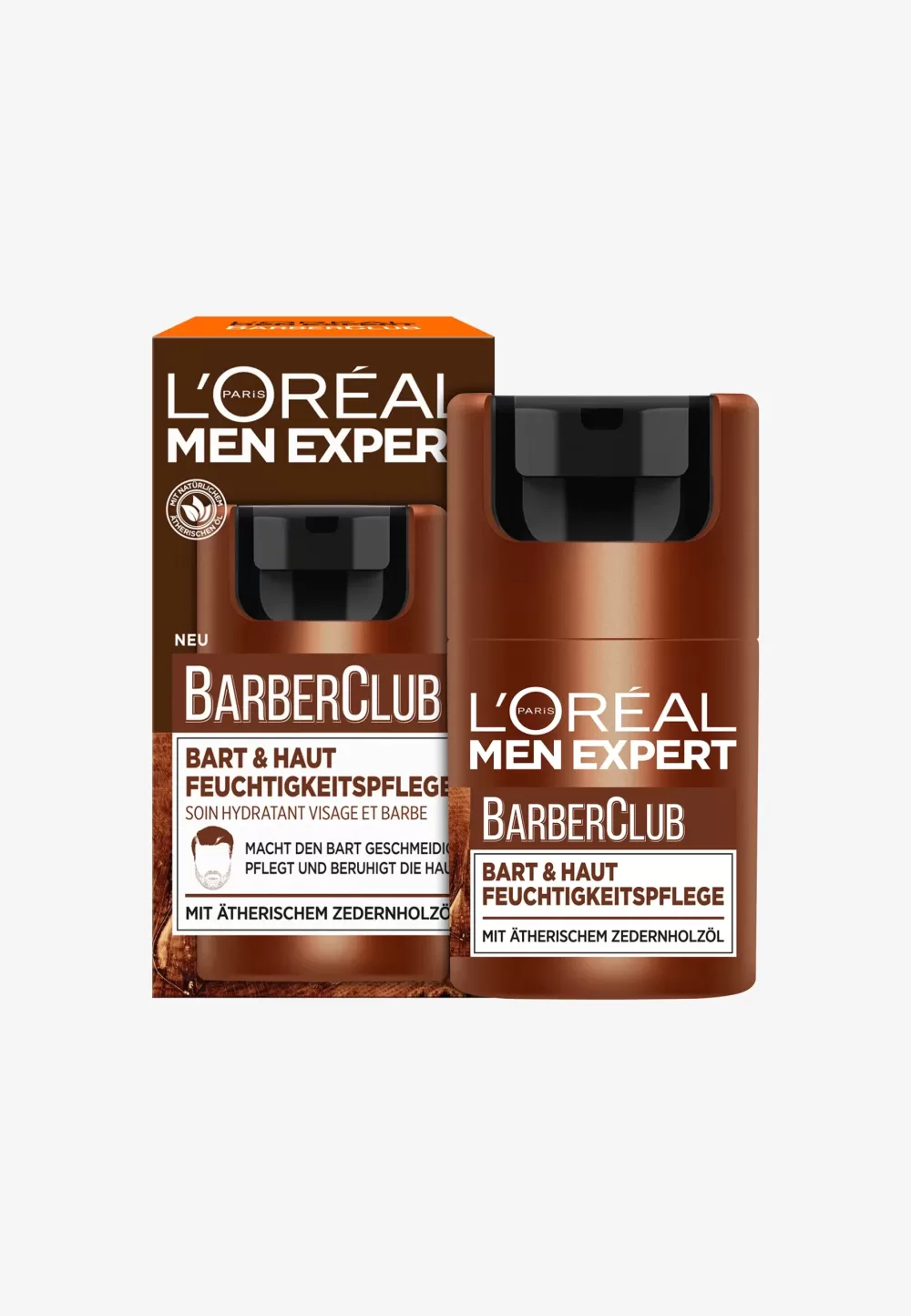 L'Oréal Men Expert Barber Club Dagcrème - Moisturiser met Cederhoutolie voor Baard & Huid - Voedt, Kalmeert & Dermatologisch Getest