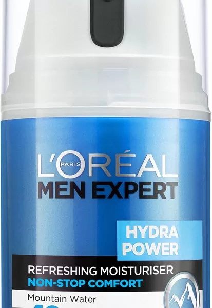 L'Oréal Men Expert Hydra Power Gezichtscrème - 50 ml - Hydraterende Gel voor Droge Huid - Verfrissend & Intensieve Hydratatie