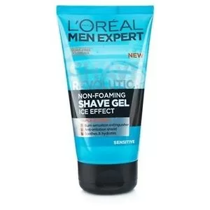 L'Oreal Men Expert Shave Revolution Non-Foaming Icy Effect Shaving Gel 150ml - 2 Stück, mit Aloe Vera & feuchtigkeitsspendendem Glycerin