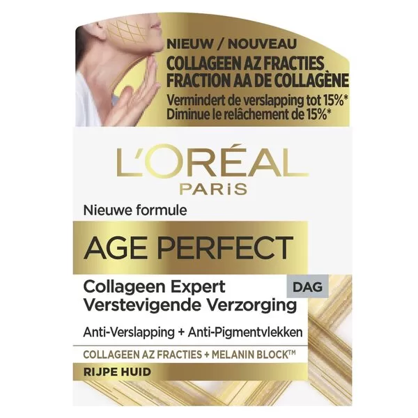 L’Oréal Paris Age Perfect Collageen Expert Verstevigende Dagcrème 50ml – Anti-aging, Voedend, Voor Verouderde Huid, Steviger & Comfortabel