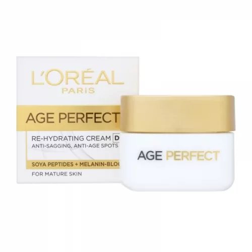 L'Oreal Paris Age Perfect Tagescreme 50ml – Anti-Aging Feuchtigkeitspflege für reife Haut, revitalisierende Formel, Hautstraffung & Schutz