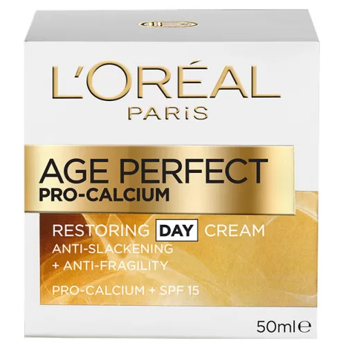 L'Oréal Paris Age Perfect Pro-Calcium Tagescreme 50ml - Anti-Aging Pflege für reife Haut, hydratisierend & revitalisierend