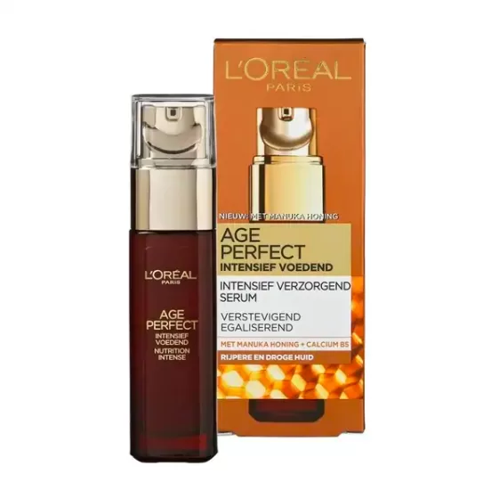 L'Oréal Age Perfect Serum 30ml - Intensief Voedend, Anti-Aging, Hydratatie voor Rijpe Huid, Herstelt Huidbarrière, Vermindert Rimpels