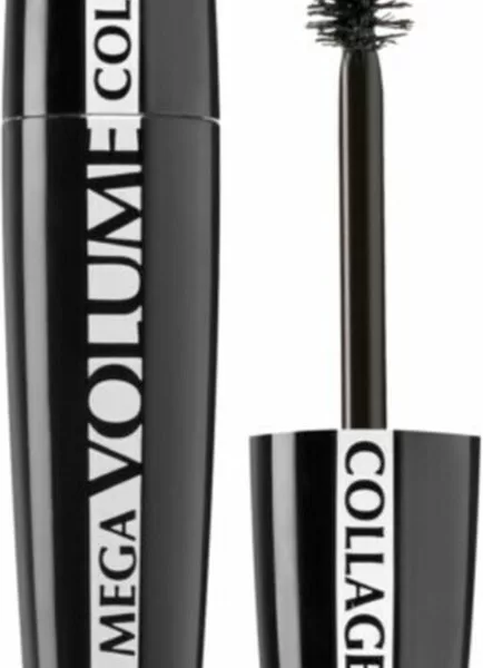 L’Oréal Paris Mega Volume Collagene 24H Mascara - Extra Black, Langdurig, Volume Boost, Grote Applicator voor Intense Wimpers, 9 ml