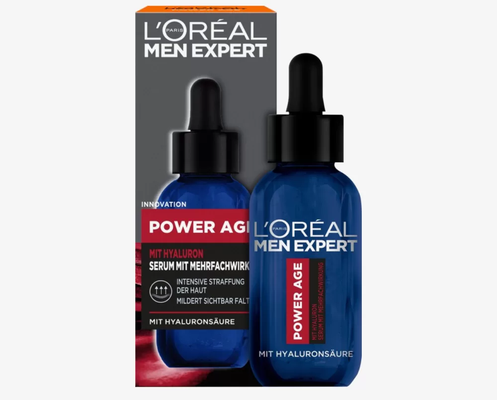 L'ORÉAL PARIS MEN EXPERT Serum Power Age 30 ml - Anti-Aging Gesichtsserum für Männer, Hautpflege, revitalisierend, jugendliche Ausstrahlung