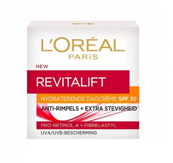 L’Oréal Paris Revitalift Dagcrème SPF30 - Hydraterende Anti-Aging Crème 50ml voor Rimpelbestrijding en Huidversteviging