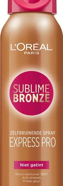 L'Oréal Paris Sublime Bronze Zelfbruinende Body Spray 150 ml - Natuurlijke Bruin, Voor Alle Huidtypes, Frisse Geur, Zonder Geur van Zelfbruiners