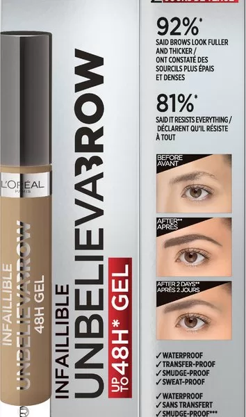 L’Oréal Paris Unbelieva Brow 7.0 Blonde - Waterproof Wenkbrauwgel - Langhoudend - 3.4 ml - 2-in-1 Kleuring & Gel Formule