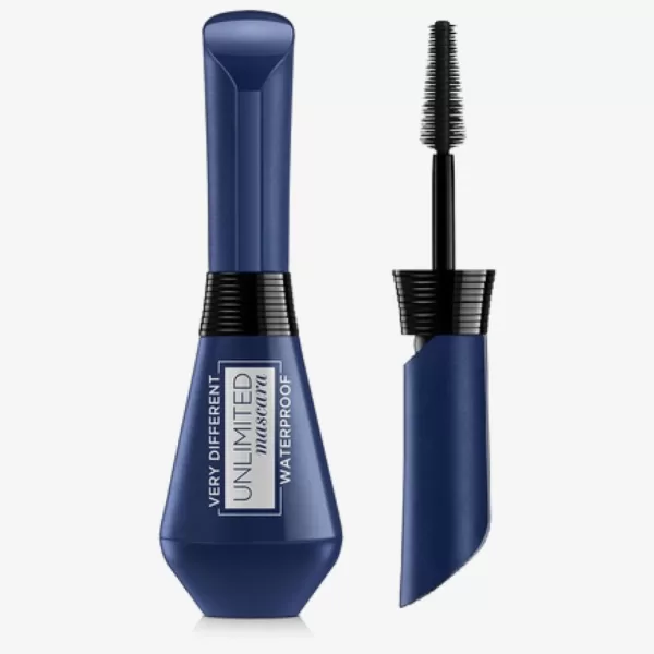 L’Oréal Paris Unlimited Waterproof Mascara - Zwart, Klontvrij, Buigbaar Borsteltje, Lash Lift Effect, Makkelijk te Verwijderen met Warm Water