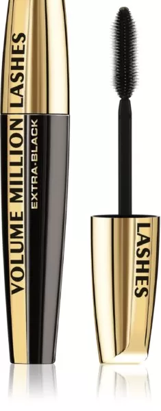 L'Oréal Paris Volume Million Lashes Mascara - Die tiefschwarze Mascara für extra Volumen, lange Wimpern & sensitive Haut, 549196