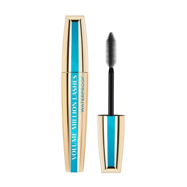 L’Oréal Paris Volume Million Lashes Waterproof Mascara - Zwart, 10.7 ml - Voor Natuurlijk Volume & Perfecte Separatie - Geschikt voor Gevoelige Ogen