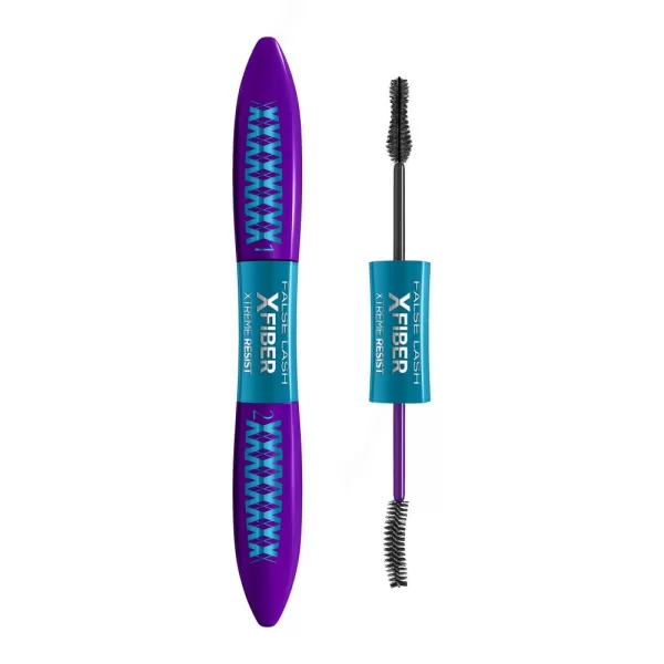 L'Oréal Paris X Fiber Xtreme Resist Waterproof Mascara – Langanhaltender, wasserfester Wimpernvolumen-Effekt für perfekten Look