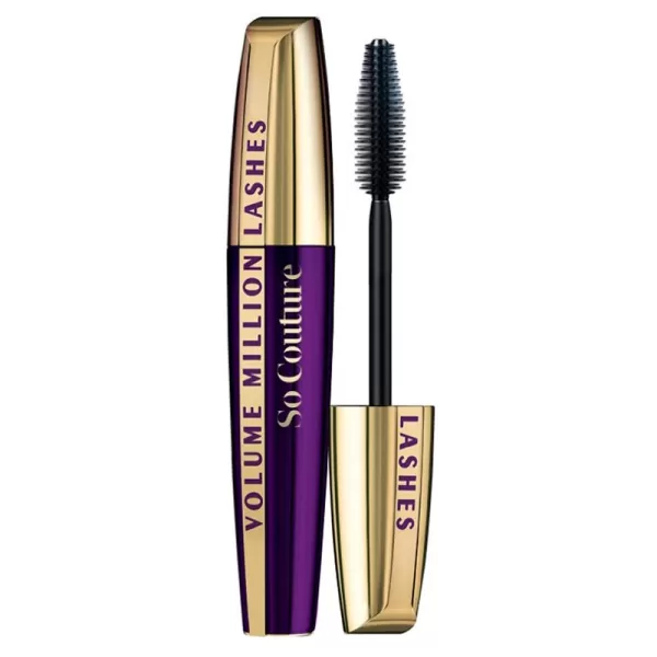 L'Oreal Volume Million Lashes So Couture Mascara - Intensives Volumen, Fächer-Effekt, Lang anhaltend, Wassertest-Beständig, 9,5 ml