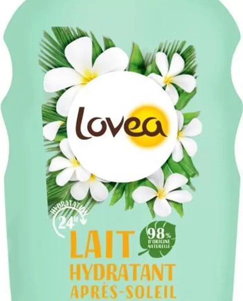 Lovea Sun Aftersun Milch 150 ml - Beruhigend mit Tahiti Monoï & Aloe Vera, 98% natürliche Inhaltsstoffe, vegan, wasserfest, Made in France