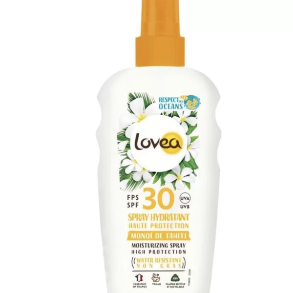 Lovea Sun Zonnebrand Spray SPF30 150 ml - Hydraterend, UVA/UVB Bescherming, Waterbestendig, Vegan, Dermatologisch Getest, Geparfumeerd