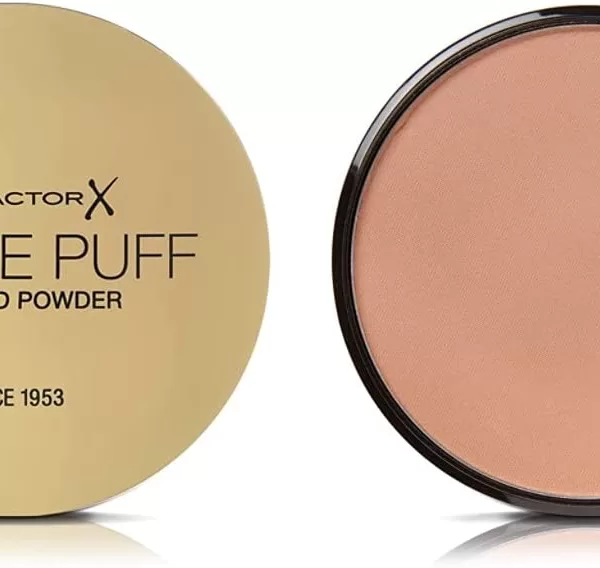 Max Factor Crème Puff Gezichtspoeder - 05 Translucent, Luxe Compact Poeder met Medium tot Hoge Dekking & Matte Finish met Glans