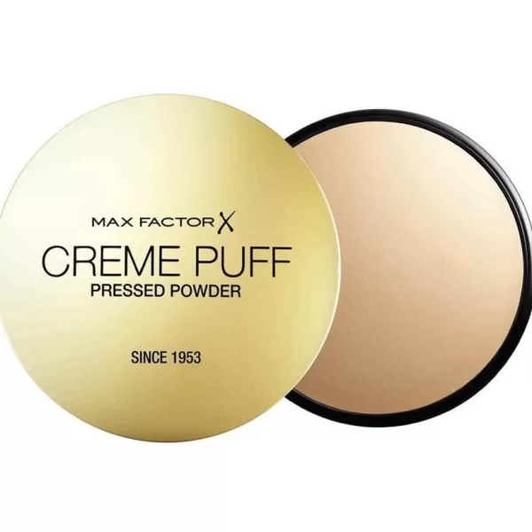 Max Factor Creme Puff Poeder 53 Tempting Touch – Geperste Poeder voor Matte Finish & Natuurlijk Effect, Geschikt voor Alle Huidtypen