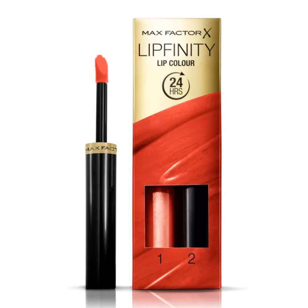 Max Factor Lipfinity Lip Colour 130 Luscious - Langhoudende Liquid Lipstick, 24 uur Kleur, Hydraterende Topcoat voor Glanzende Lippen