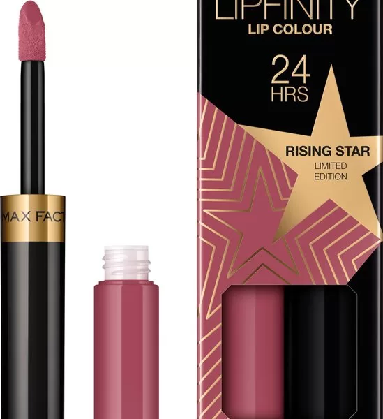 Max Factor Lipfinity Rising Stars 84 Rising Star Lipstick - Langhoudend, Hydraterende Topcoat, Prachtige Kleur, Tot 24 Uur Glans