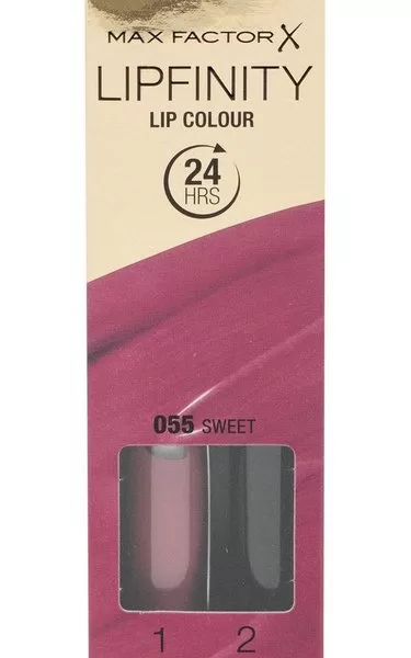 Max Factor Lipstick Lipfinity 055 Sweet - 24 uur long-lasting, hydraterende balsem, rijke kleur, perfecte hechting, comfortabel voor dagelijks gebruik