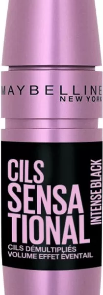 MAYBELLINE Cils Sensational Mascara 04 Intense Noir – Volume & Definitie, Lichte Formule, 6 Maten Borstel für Perfecte Wimpers