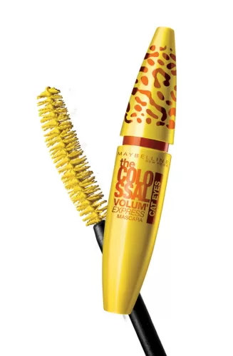 Maybelline The Colossal Volum' Express Cat Eyes Mascara Zwart - Tot 9x Volume, Mega Brush, Collagene Formule voor Volle Wimpers