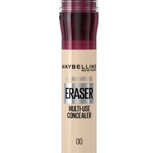 Maybelline Instant Anti Age Eraser Concealer 00 Beige - 6,8 ml - Verbergt Donkere Kringen & Wallen - Hydrateert met Goji Bes Extract