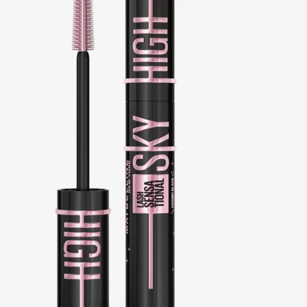 Maybelline Lash Sensational Sky High Cosmic Black Mascara 7,2 ml – Intense Zwarte Pigmenten, Eindeloze Lengte, Volume, Geschikt voor Gevoelige Ogen