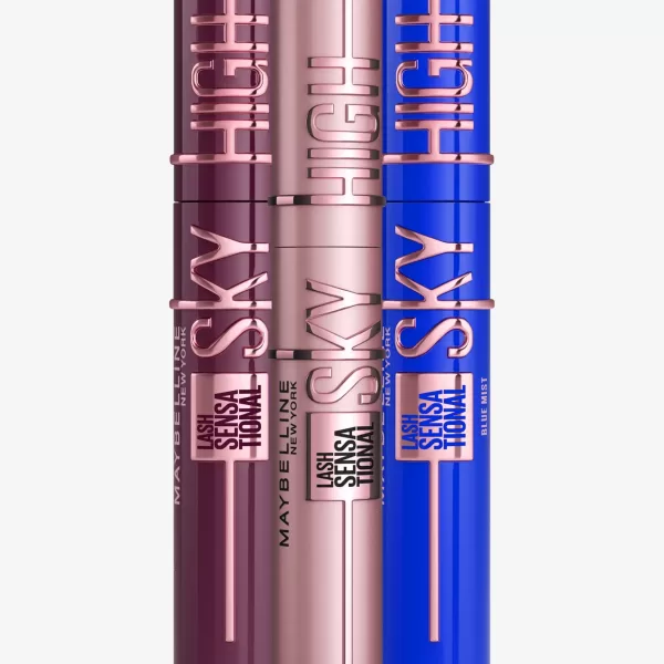 Maybelline Lash Sensational Sky High Mascara - Very Black, Blue Mist, Burgundy Haze - Lengte & Volume, Geschikt voor Gevoelige Ogen, Ophthalmologisch Getest