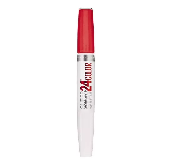 Maybelline Super Stay 24H Lippenstift 553 Steady Red-Y – Langdurige, vlekvrije, intense Farbe für bis zu 24 Stunden lebendige Lippen